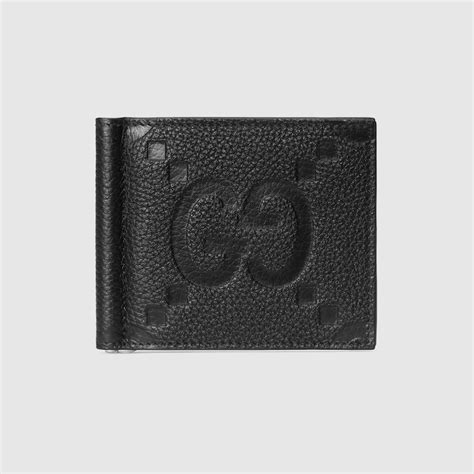 fermasoldi gucci|Fermasoldi jumbo GG in pelle nera .